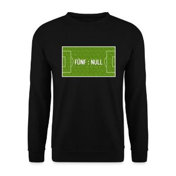 Fünf - Null - 50 Geburtstag 50 Jahre 50 Geburtstag - Unisex Pullover - Schwarz - Vorne - Alina (178cm) & Michal (187cm)