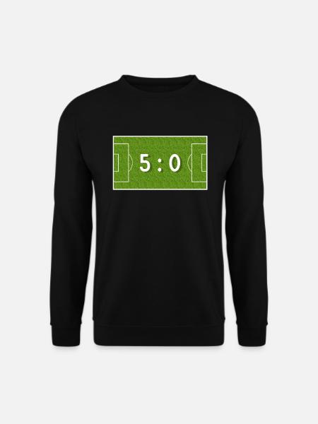 5 : 0 - 50 Geburtstag 50 Jahre Fußball - Unisex Pullover - Schwarz