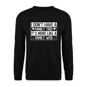 Genealogist Genealogist Family Tree Genealogist - Unisex Sweatshirt - black - Front - Alina (178cm) & Michal (187cm)