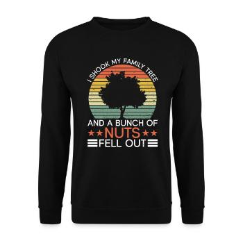Genealogist Genealogist Family Tree Genealogist - Unisex Sweatshirt - black - Front - Alina (178cm) & Michal (187cm)