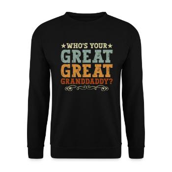 Genealogist Genealogist Family Tree Genealogist - Unisex Sweatshirt - black - Front - Alina (178cm) & Michal (187cm)