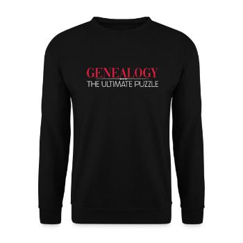 Genealogist Genealogist Family Tree Genealogist - Unisex Sweatshirt - black - Front - Alina (178cm) & Michal (187cm)