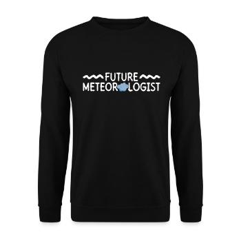 Meteorologe Wetter Klima Wettervorhersage - Unisex Pullover - Schwarz - Vorne - Alina (178cm) & Michal (187cm)