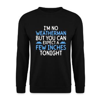 Meteorologist Weather Climate Weather Forecast - Unisex Sweatshirt - black - Front - Alina (178cm) & Michal (187cm)