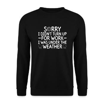 Meteorologist Weather Climate Weather Forecast - Unisex Sweatshirt - black - Front - Alina (178cm) & Michal (187cm)
