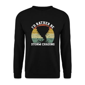 Meteorologist Weather Climate Weather Forecast - Unisex Sweatshirt - black - Front - Alina (178cm) & Michal (187cm)