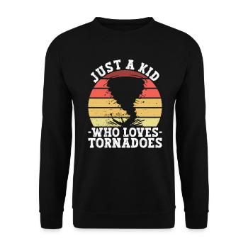 Météorologue Tornade Météo Climat Prévisions météo - Sweat-shirt Unisexe - noir - Devant - Alina (178cm) & Michal (187cm)