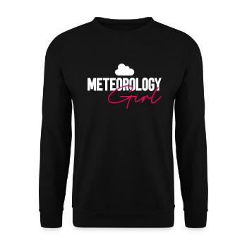 Meteorologe Wetter Klima Wettervorhersage - Unisex Pullover - Schwarz - Vorne - Alina (178cm) & Michal (187cm)