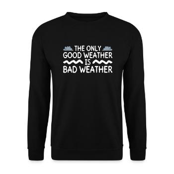 Meteorologist Weather Climate Weather Forecast - Unisex Sweatshirt - black - Front - Alina (178cm) & Michal (187cm)
