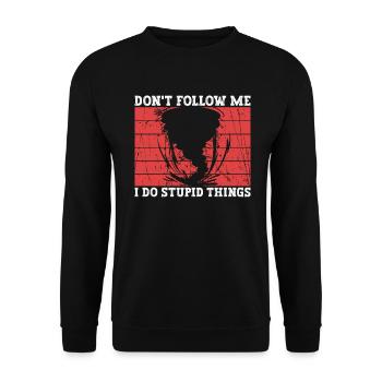 Meteorologist Weather Climate Weather Forecast - Unisex Sweatshirt - black - Front - Alina (178cm) & Michal (187cm)