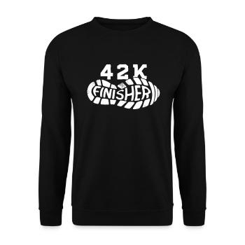 Marathon Runner Marathon Entraînement Jogging Running - Sweat-shirt Unisexe - noir - Devant - Alina (178cm) & Michal (187cm)