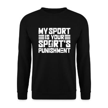Marathonläufer Marathon Training Joggen Laufen - Unisex Pullover - Schwarz - Vorne - Alina (178cm) & Michal (187cm)