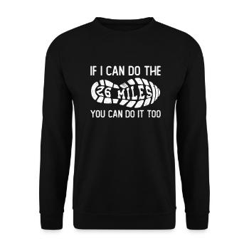 Marathon Runner Marathon Entraînement Jogging Running - Sweat-shirt Unisexe - noir - Devant - Alina (178cm) & Michal (187cm)