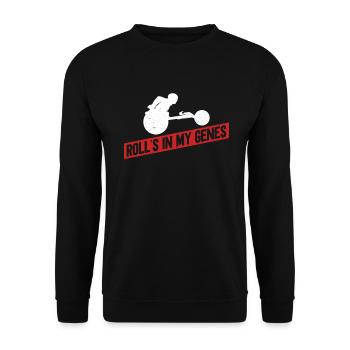 Marathon en fauteuil roulant Course en fauteuil roulant Sports en fauteuil roulant - Sweat-shirt Unisexe - noir - Devant - Alina (178cm) & Michal (187cm)