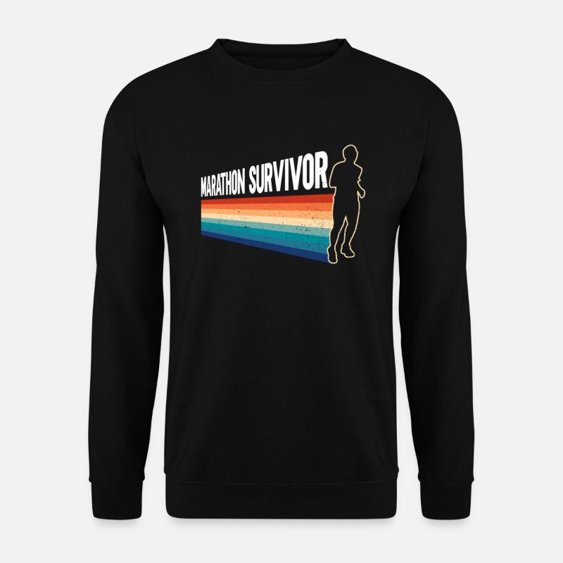 Marathon Survivor - Coureur de marathon - Sweat-shirt Unisexe - noir