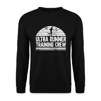 Équipe d’entraînement Ultra Runner - Ultramarathon Ultra - Sweat-shirt Unisexe - noir - Devant - Alina (178cm) & Michal (187cm)