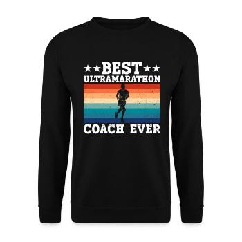 Bester Ultramarathon-Trainer aller Zeiten - Unisex Pullover - Schwarz - Vorne - Alina (178cm) & Michal (187cm)