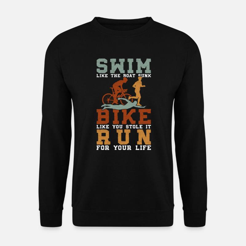 Triathlon Training Triathlete Gift - Unisex Sweatshirt - black