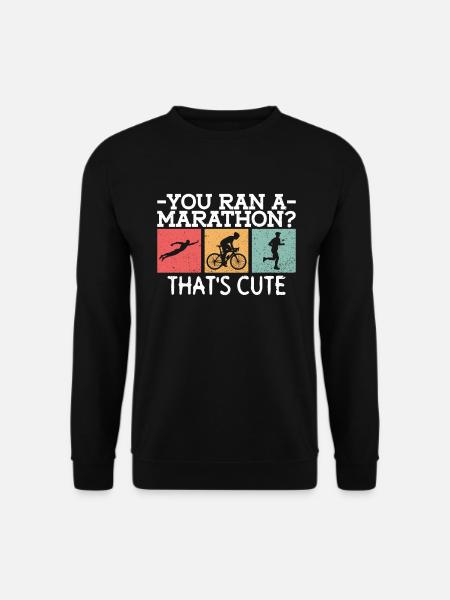 Triathlon Entraînement Fun Triathlète Cadeau - Sweat-shirt Unisexe - noir