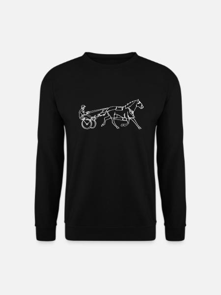 Courses de chevaux Trotting Horse Trotter Pacer - Sweat-shirt Unisexe - noir