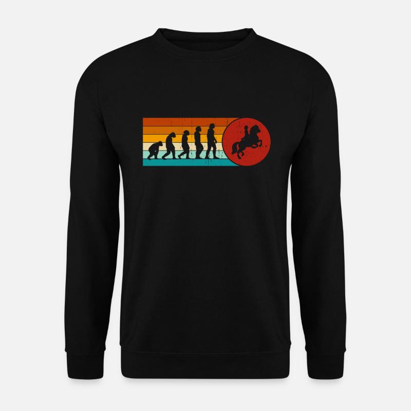 Dressur Reiten Reiten Reiter Reiten - Unisex Pullover - Schwarz