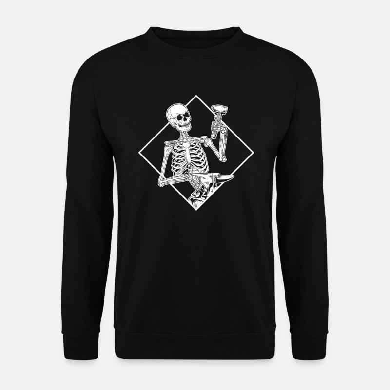 Schmied Schmiede Amboss Metallbauer Metall - Unisex Pullover - Schwarz