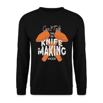 Blacksmith forge anvil metal worker funny saying - Unisex Sweatshirt - black - Front - Alina (178cm) & Michal (187cm)