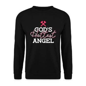 L'ange le plus chaud de Dieu - Forgeron forgeant des femmes - Sweat-shirt Unisexe - noir - Devant - Alina (178cm) & Michal (187cm)
