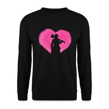 Schmied Schmiede Amboss Metallbauer Metall - Unisex Pullover - Schwarz - Vorne - Alina (178cm) & Michal (187cm)