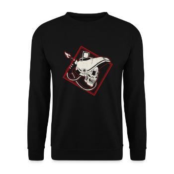 Schweißer Schweißen Handwerker Metallbauer - Unisex Pullover - Schwarz - Vorne - Alina (178cm) & Michal (187cm)