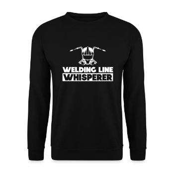 Welders Welding Craftsmen Metalworkers - Unisex Sweatshirt - black - Front - Alina (178cm) & Michal (187cm)