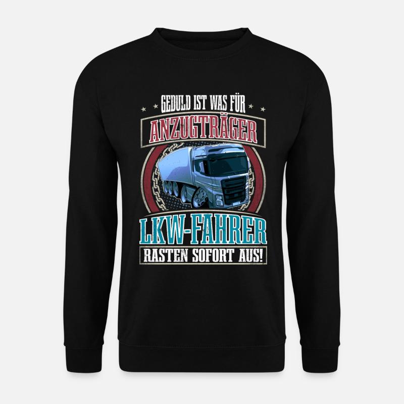 LKW Fahrer - Unisex Pullover - Schwarz