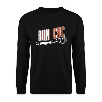 Zerspanungsmechaniker CNC Maschine Maschinenführer - Unisex Pullover - Schwarz - Vorne - Alina (178cm) & Michal (187cm)