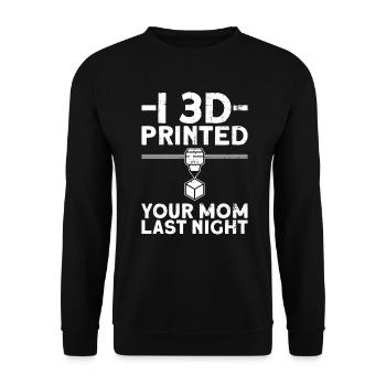 Cutting Machine Operator CNC Machine Operator - Unisex Sweatshirt - black - Front - Alina (178cm) & Michal (187cm)