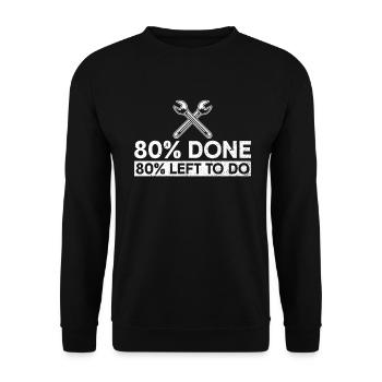 Cutting machine operator CNC machine operator - Unisex Sweatshirt - black - Front - Alina (178cm) & Michal (187cm)
