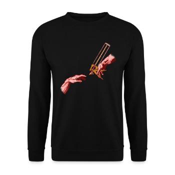 Zerspanungsmechaniker CNC Maschine Maschinenführer - Unisex Pullover - Schwarz - Vorne - Alina (178cm) & Michal (187cm)