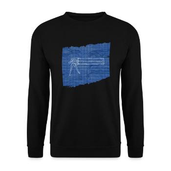 Zerspanungsmechaniker CNC Maschine Maschinenführer - Unisex Pullover - Schwarz - Vorne - Alina (178cm) & Michal (187cm)