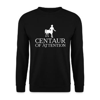 Greek Mythology Ancient Greek God - Unisex Sweatshirt - black - Front - Alina (178cm) & Michal (187cm)