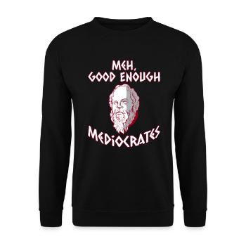 Greek Mythology Ancient Greek God - Unisex Sweatshirt - black - Front - Alina (178cm) & Michal (187cm)