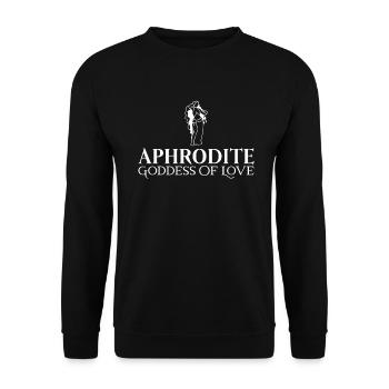 Aphrodite Greek mythology Greek god - Unisex Sweatshirt - black - Front - Alina (178cm) & Michal (187cm)