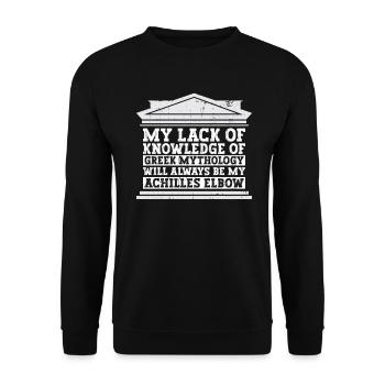 Greek Mythology Ancient Greek God - Unisex Sweatshirt - black - Front - Alina (178cm) & Michal (187cm)
