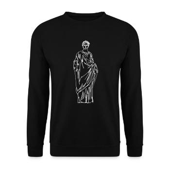 Demeter Greek Mythology Greek God - Unisex Sweatshirt - black - Front - Alina (178cm) & Michal (187cm)
