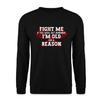 Nordische Mythologie Odin Wikinger Nordisch Gott - Unisex Pullover - Schwarz - Vorne - Alina (178cm) & Michal (187cm)