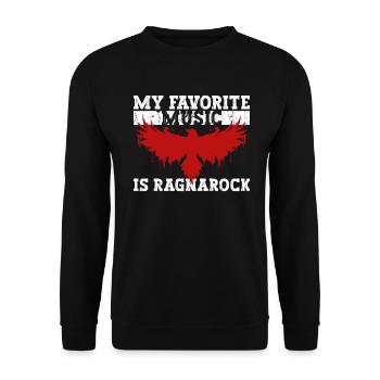 Ma musique préférée Ragnarock Nordic Viking - Sweat-shirt Unisexe - noir - Devant - Alina (178cm) & Michal (187cm)