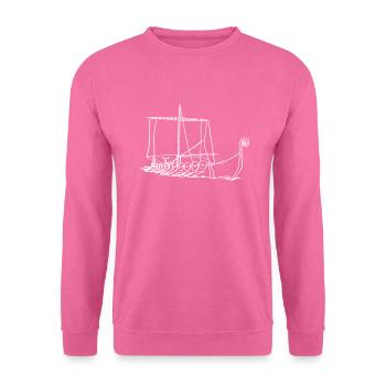 Nordische Mythologie Wikingerboot Oneline Nordic - Unisex Pullover - Pink - Vorne