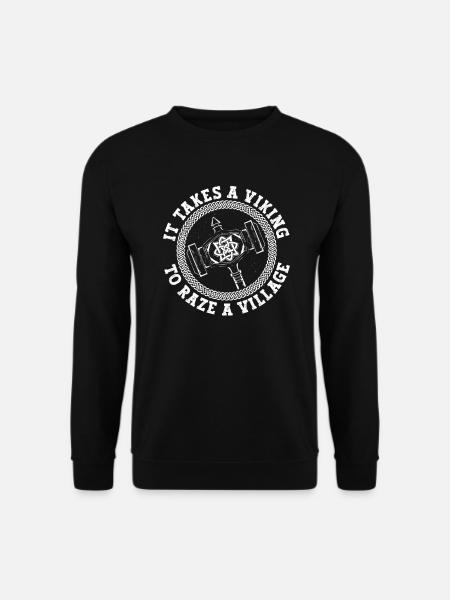Nordische Mythologie Odin Wikinger Nordisch Gott - Unisex Pullover - Schwarz