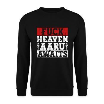 Fuck Heaven Aaru vous attend - Mythologie égyptienne - Sweat-shirt Unisexe - noir - Devant - Alina (178cm) & Michal (187cm)