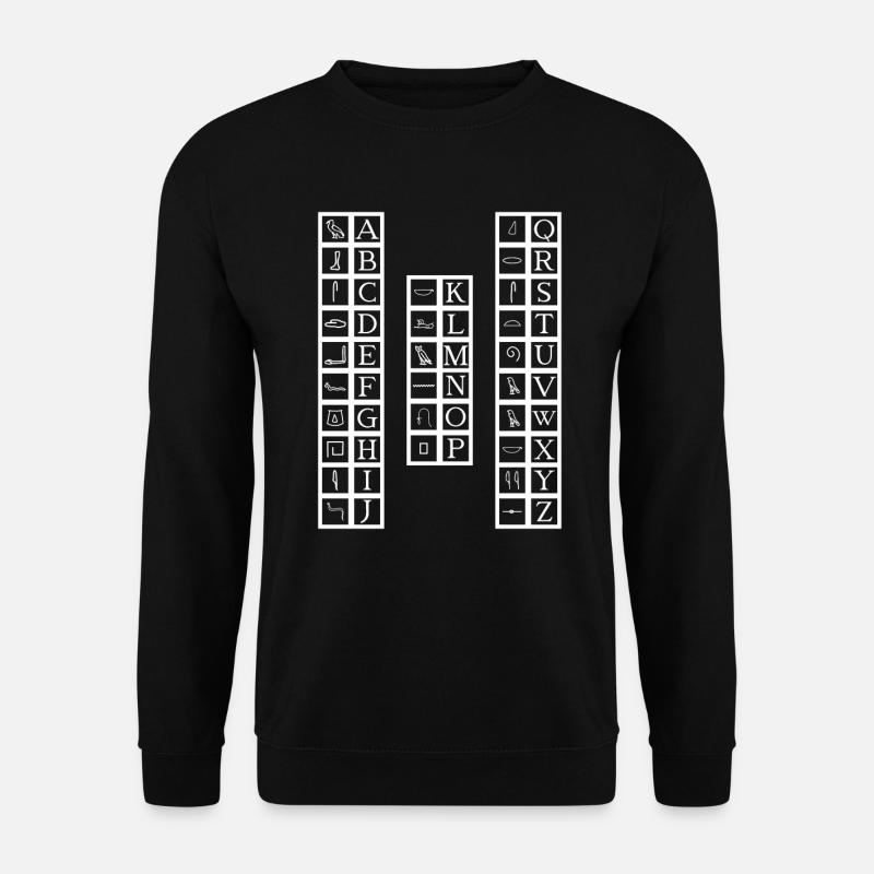 Hieroglyphics Egyptian Mythology Ancient Egypt - Unisex Sweatshirt - black