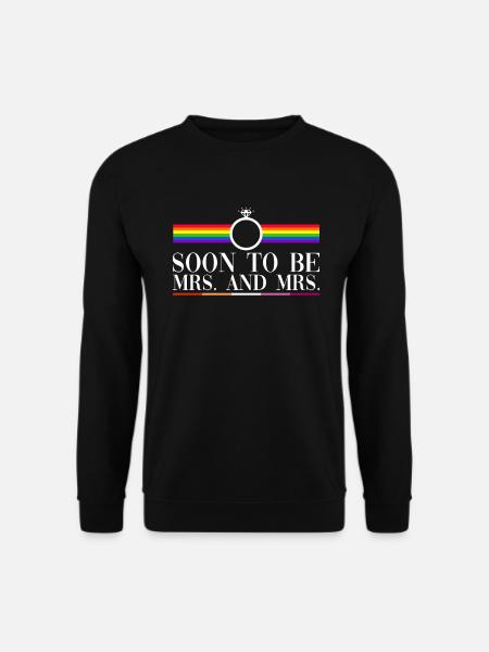 Lesbische Hochzeit Lesben Homosexuell Transsexuell - Unisex Pullover - Schwarz