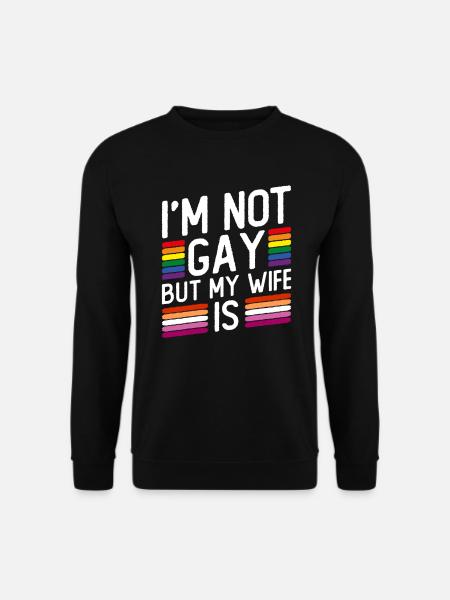 Lesbische Hochzeit Lesben Homosexuell Transsexuell - Unisex Pullover - Schwarz